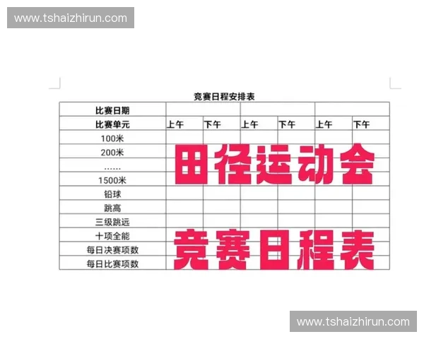 2025年完整赛事赛程安排及重要比赛时间一览